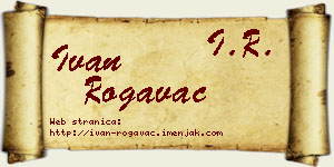 Ivan Rogavac vizit kartica